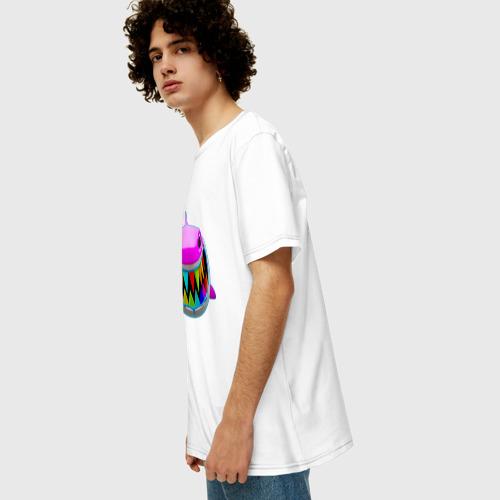 Мужская футболка хлопок Oversize 6IX9INE- GOOBA, цвет белый - фото 5