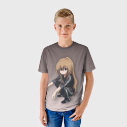 Детская футболка 3D Аниме девочка на кортах в Адидасе - фото 2