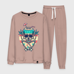 Мужской костюм хлопок Skull Summer