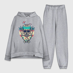 Женский костюм хлопок Oversize Skull Summer