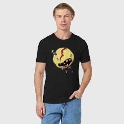 Мужская футболка хлопок Cyberpunk 2077 Smile - фото 2