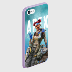 Чехол для iPhone 5/5S матовый Apex Legends Lifeline - фото 2