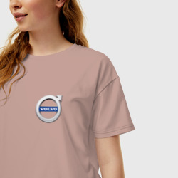 Женская футболка хлопок Oversize Volvo - фото 2