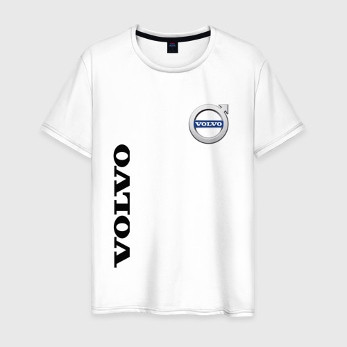 Мужская футболка хлопок Volvo, цвет белый
