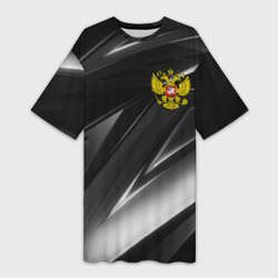 Платье-футболка 3D Россия