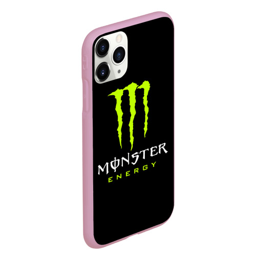 Чехол для iPhone 11 Pro Max матовый Monster energy, цвет розовый - фото 3