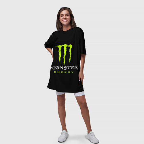 Платье-футболка 3D Monster energy, цвет 3D печать - фото 5