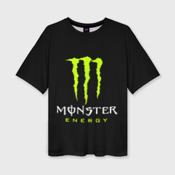 Женская футболка oversize 3D Monster energy