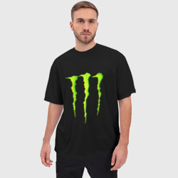 Мужская футболка oversize 3D Monster energy - фото 2