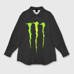 Женская рубашка oversize 3D Monster energy