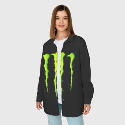 Женская рубашка oversize 3D Monster energy - фото 2