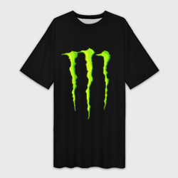 Платье-футболка 3D Monster energy