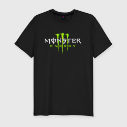 Мужская футболка хлопок Slim Monster energy