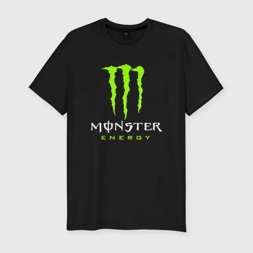 Мужская футболка хлопок Slim Monster energy