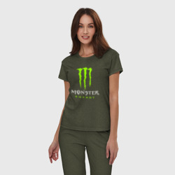 Женская пижама хлопок Monster energy - фото 2