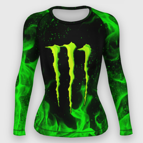 Женский рашгард 3D Monster energy, цвет 3D печать