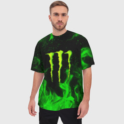 Мужская футболка oversize 3D Monster energy - фото 2