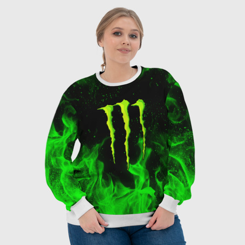 Женский свитшот 3D Monster energy, цвет 3D печать - фото 6