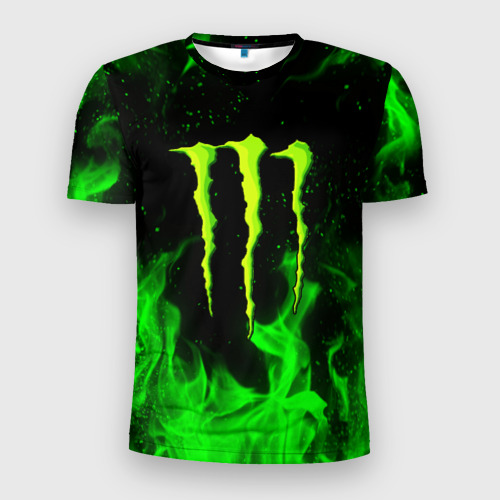 Мужская футболка 3D Slim Monster energy, цвет 3D печать