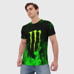 Мужская футболка 3D Monster energy - фото 2