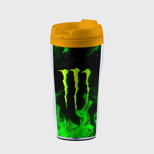 Термокружка-непроливайка Monster energy, цвет желтый