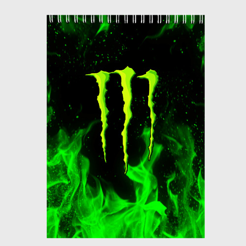 Скетчбук Monster energy, цвет белый