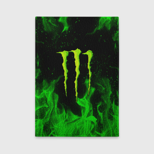 Обложка для автодокументов Monster energy, цвет голубой