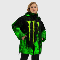 Женская зимняя куртка Oversize Monster energy - фото 2