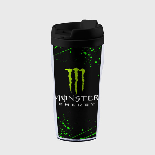 Термокружка-непроливайка Monster energy, цвет черный