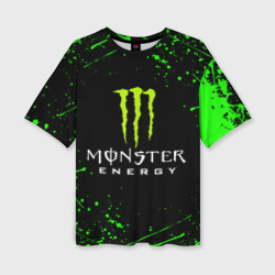 Женская футболка oversize 3D Monster energy