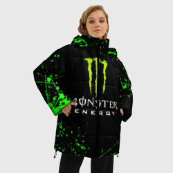 Женская зимняя куртка Oversize Monster energy - фото 2