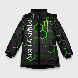 Зимняя куртка для девочек 3D Monster energy