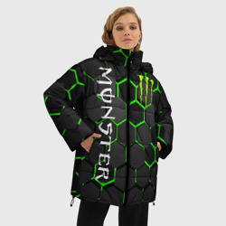 Женская зимняя куртка Oversize Monster energy - фото 2