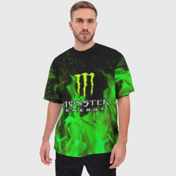 Мужская футболка oversize 3D Monster energy - фото 2