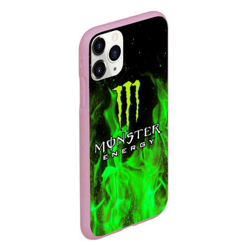 Чехол для iPhone 11 Pro Max матовый Monster energy, цвет розовый - фото 3