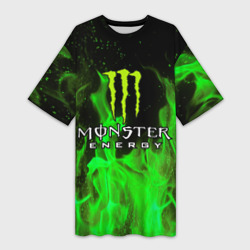 Платье-футболка 3D Monster energy