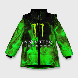 Зимняя куртка для девочек 3D Monster energy