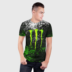 Мужская футболка 3D Slim Monster energy - фото 2