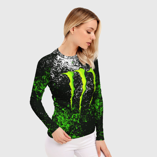 Женский рашгард 3D Monster energy, цвет 3D печать - фото 3