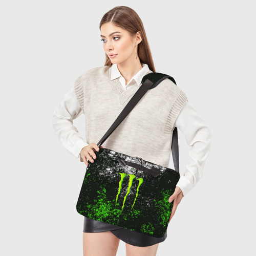 Сумка для ноутбука 3D Monster energy, цвет 3D печать - фото 3