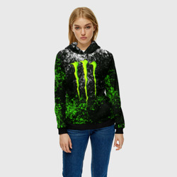 Женская толстовка 3D Monster energy - фото 2