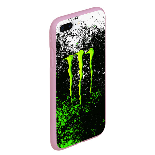 Чехол для iPhone 7Plus/8 Plus матовый Monster energy, цвет розовый - фото 3