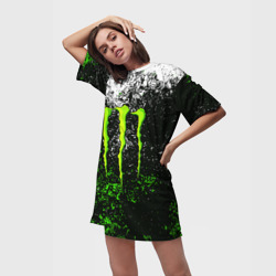 Платье-футболка 3D Monster energy - фото 2