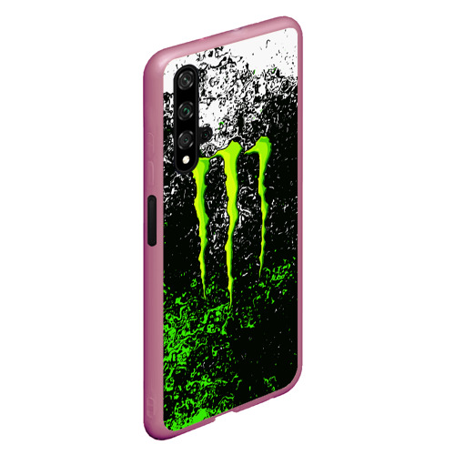 Чехол для Honor 20 Monster energy, цвет малиновый - фото 3