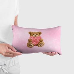Подушка 3D антистресс Плюшевый медведь  с сердечком - фото 2