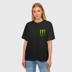 Женская футболка oversize 3D Monster energy - фото 2