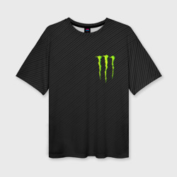 Женская футболка oversize 3D Monster energy