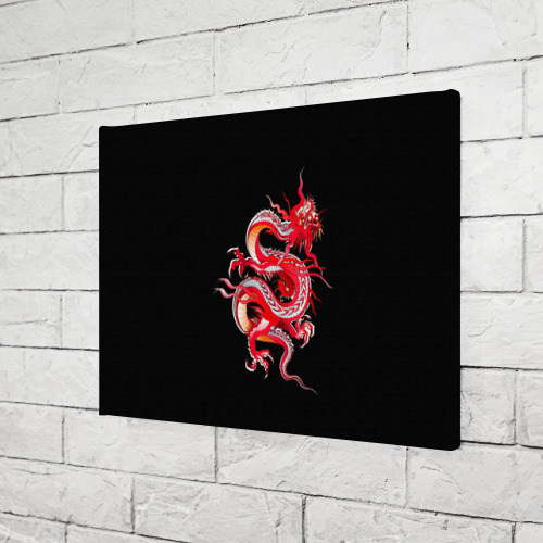 Холст прямоугольный Дракон, цвет 3D печать - фото 3