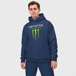 Мужской костюм oversize хлопок Monster energy - фото 2