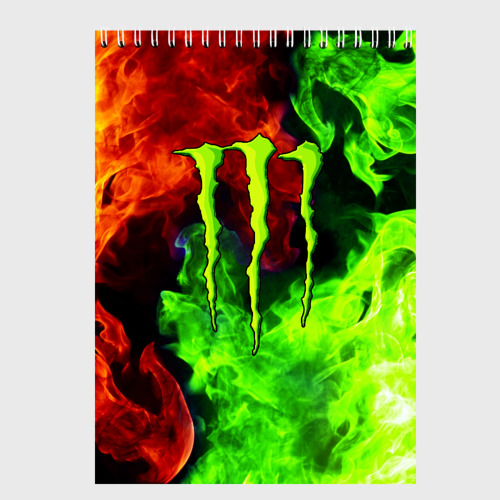 Скетчбук Monster energy, цвет белый